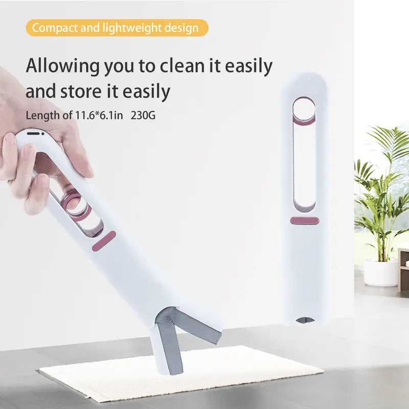 Portable Self-Squeeze Mini Mop, Lazy Hand Wash-Free Strong Absorbent Mop, Wet and Dry Use Cleaning System Tool, for Glass Car Bathroom Kitchens Desktop Household Set