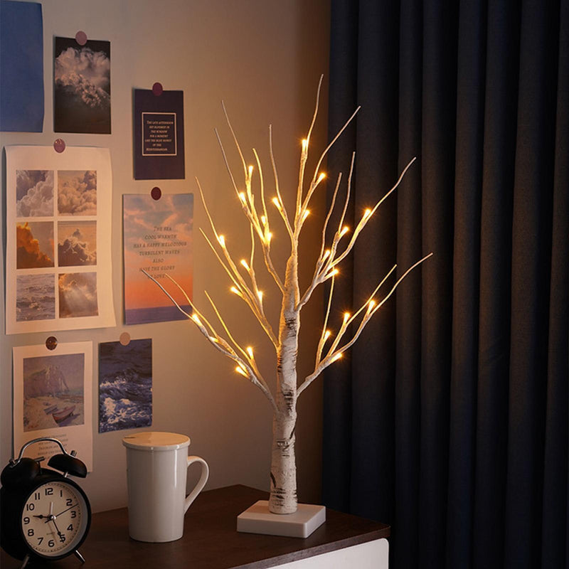 60CM LED Twig Birch Table Tree Light up Branch Lights Desktop Dinner Lamp Warm